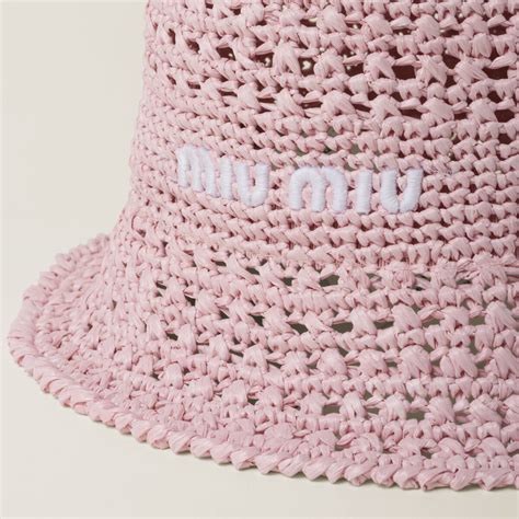 miu miu floral hat|miumiu fabric hat.